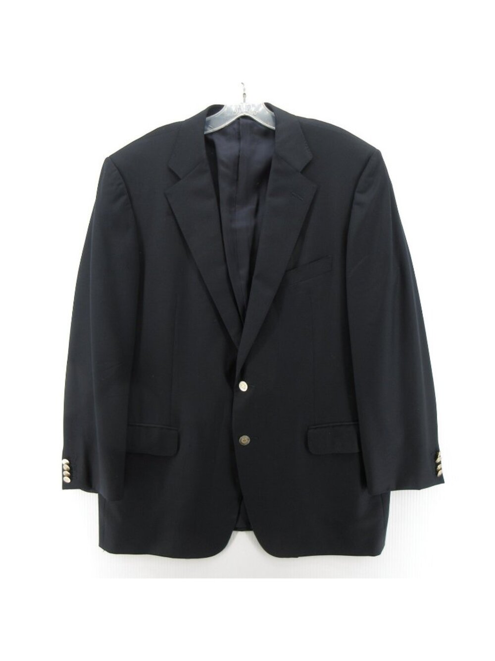 Ermenegildo Zegna Sport Coat 44 Navy Blazer Wool Super 100s Jacket *